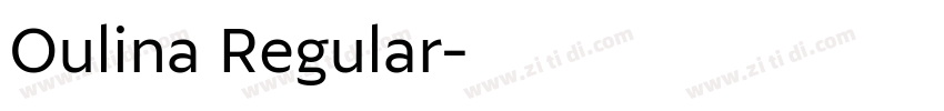 Oulina Regular字体转换